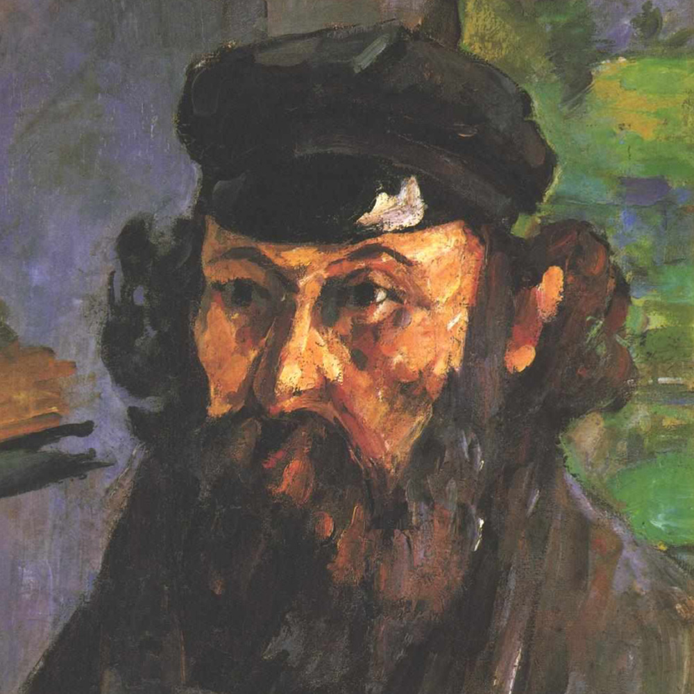 Portrait of Paul Cézanne. Link to Cézanne page.