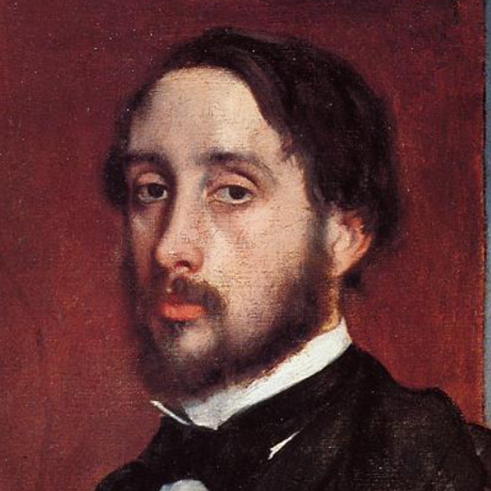 Portrait of Edgar Degas. Link to Degas page.