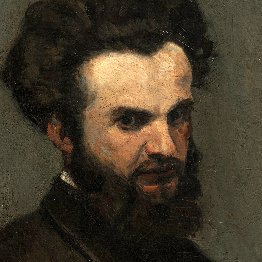 Portrait of Armand Guillaumin. Link to Guillamin page.