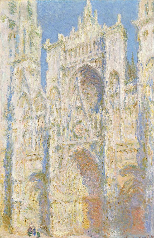 Painting titled Rouen Cathedral, West Facade. Year eighteen ninety-two.